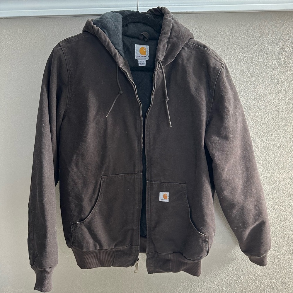 Women’s Brown Canvas Carhartt jacket, Size S